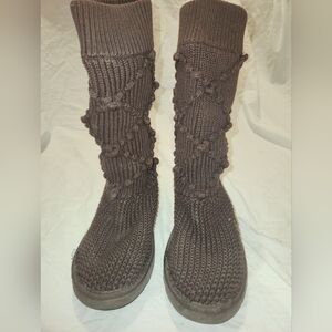UGG Australia Classic Cardy Argyle Knit Boot Size 7